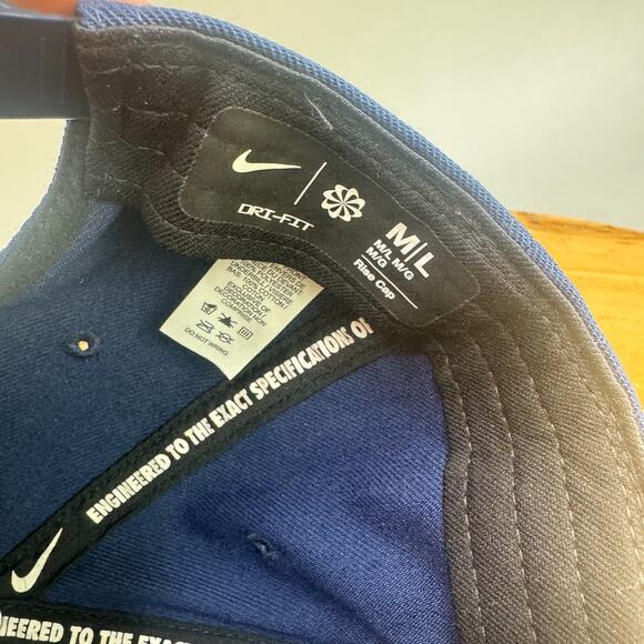 Nike Syracuse 'CUSE University On Field Rise Cap Hat Size M/L Team Issue Dri Fit - Picture 8 of 10